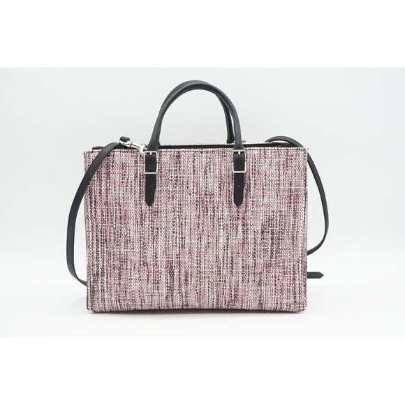 Balenciaga Tweed 2way Tote Bag Pink Black - Picture 3 of 11